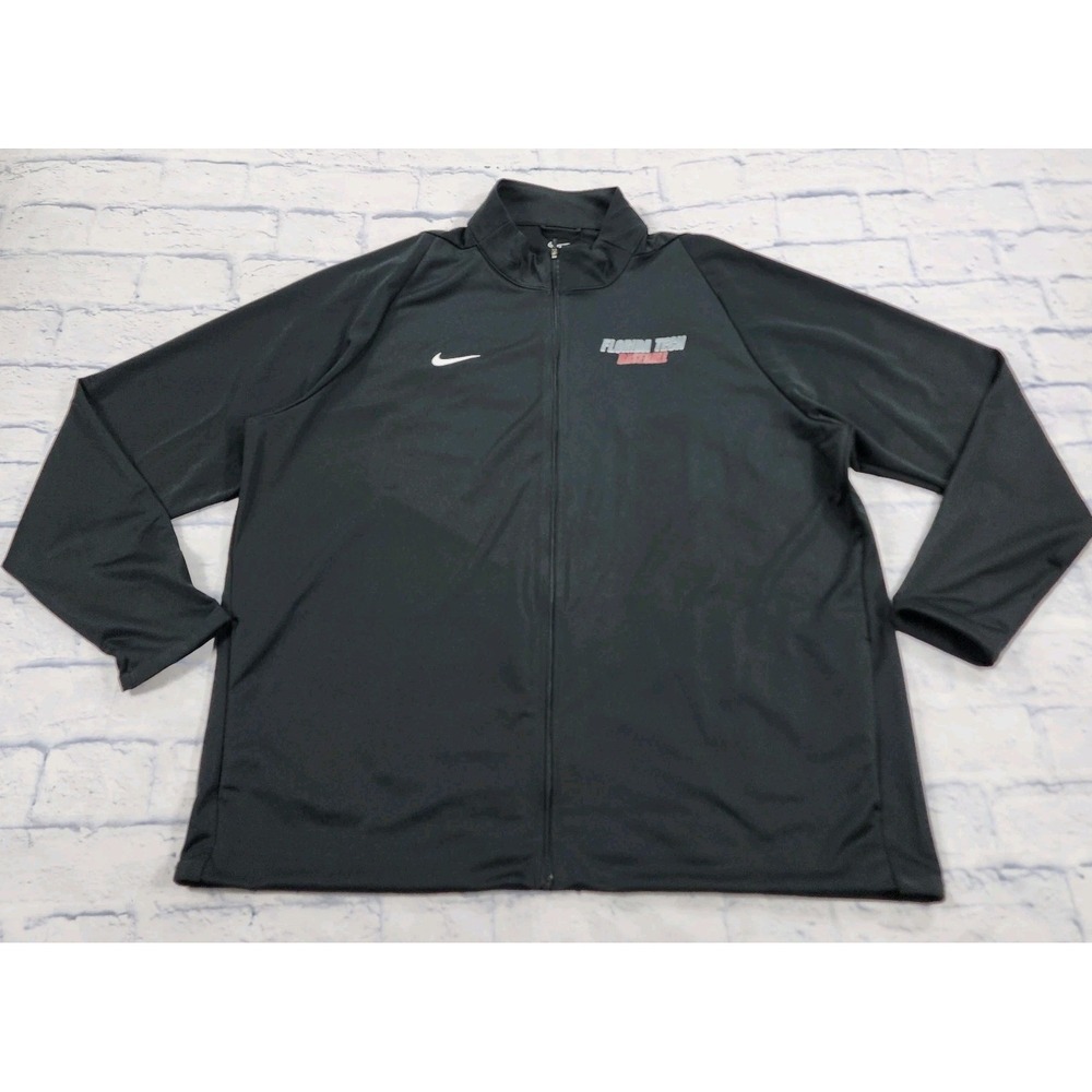 Florida Tech Baseball Nike Jacket MENS 2XL Black Dri Fit Training Epic Knit 2.0